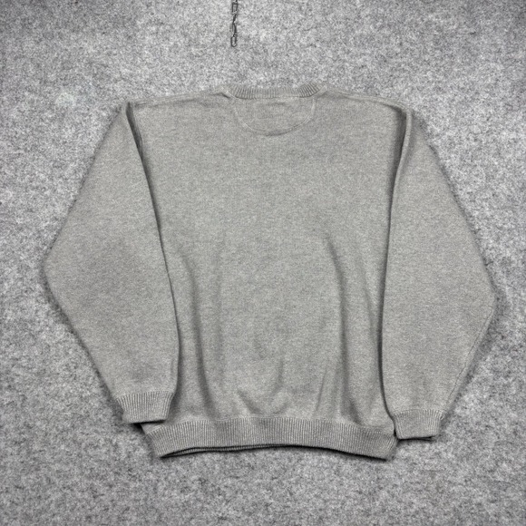 Eddie Bauer Gray Knit Crewneck Pullover Sweater Mens XL - Picture 6 of 7